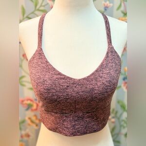 JoyLab Womens Sports Bra Pink/Black Crossback - Small